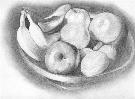 Fruit Bowl Sketch at PaintingValley.com | Explore collection of Fruit Bowl Sketch