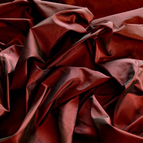 Burgundy Red Silk Taffeta 100% Silk Fabric 54 Wide by - Etsy