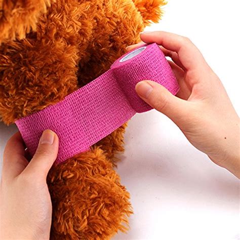 Cohesive Bandage - 2 Rolls x 10cm x 4.5m First Aid Pet Vet Wrap ...