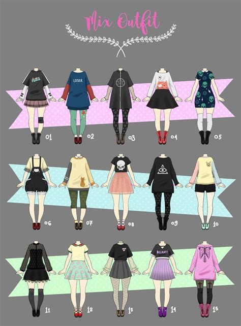 (CLOSED) Casual Outfit Adopts 02 by Rosariy on DeviantArt | Fashion ...