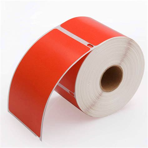 Pre-printed Self Adhesive Paper Labels Roll Semi Glossy Custom Color ...