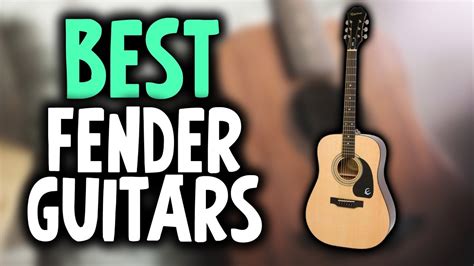 Best Fender Acoustic Guitars in 2019 | GuitarSquid Reviews - YouTube