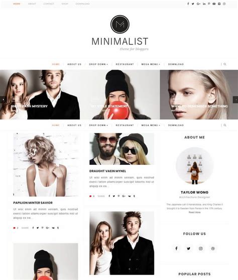 Minimalia Blogger Template Free Download