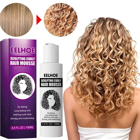 Wisdom Curly Hair Mousse Anti-Frizz Hair Foam Mousse Sculpting Curly ...