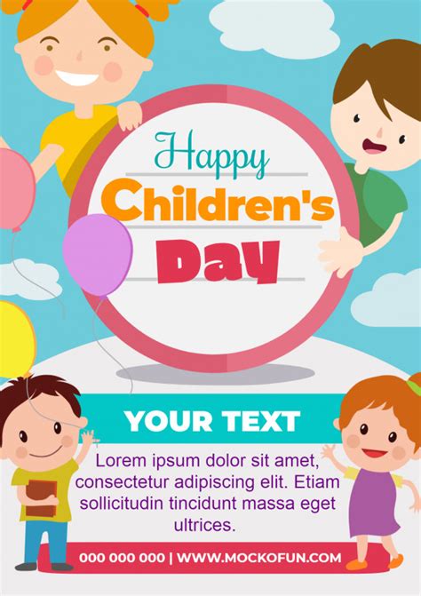 Childrens Day Poster - MockoFUN