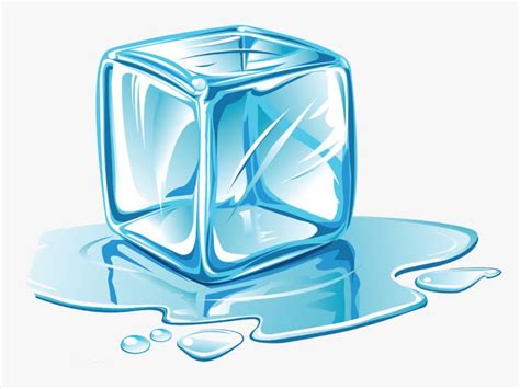 Melting Ice Cube Clip Art