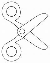 Scissors Coloring Page Sketch sketch template