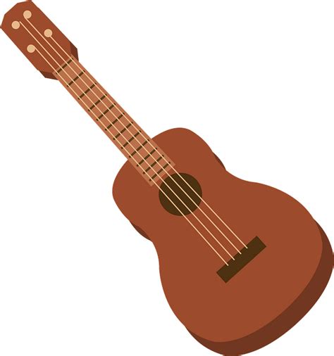 Ukulele Clip Art Icon Stock Vector (Royalty Free) 1095794300 - Clip Art ...