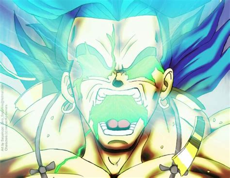 Broly. Transforming in to The Legendary Super Saiyan and Breakin' free ...