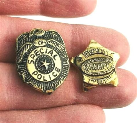 1970S GUMBALL VENDING Machine Prize Charm Sheriff Police Badge Pin Hong Kong *O3 $9.99 - PicClick