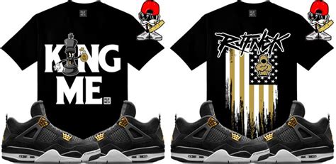 Jordan 4 Royalty Sneaker Match Shirts by Original RUFNEK | SneakerFits.com