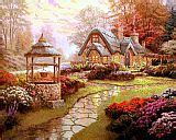 Thomas Kinkade The Village Lighthouse Painting | Best Paintings For Sale