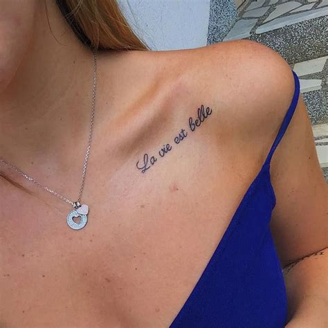 Pin by Kostyreva_luba on Tattoo in 2020 | Collar bone tattoo quotes ...