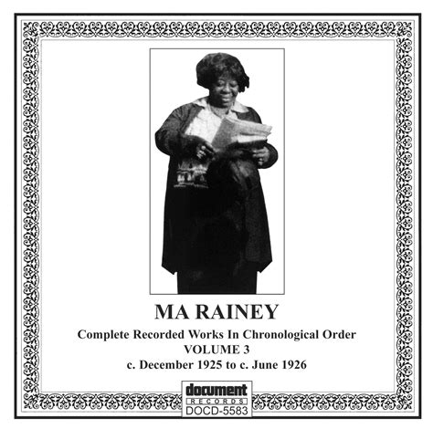 Ma Rainey Complete Recorded Works. Vol. 3 1925 - 1926