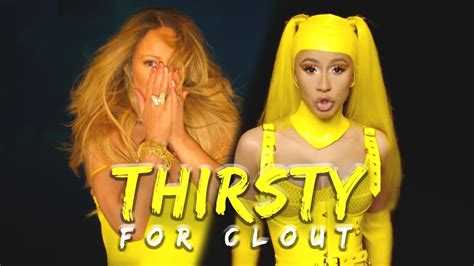 Mariah Carey, Cardi B - Thirsty For Clout - YouTube