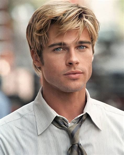 Beautiful Men Faces, Just Beautiful Men, Brad Pitt Hair, Young Men ...