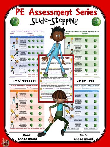 PE Assessment Series: Slide-Stepping- 4 Versions | Teaching Resources