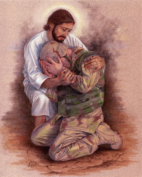 JESUS WITH SOLDIER- CATHOLIC PRINTS PICTURES - Catholic Pictures