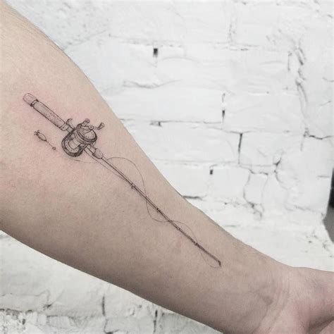 Fishing rod by @release852 #FishingRod | Fishing pole tattoo, Fishing rod tattoo, Wild tattoo