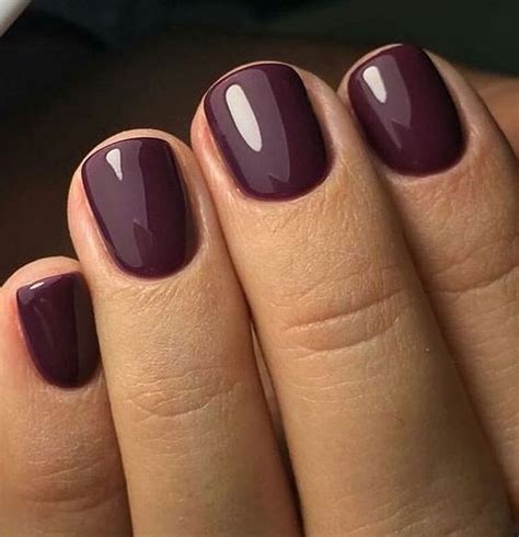 40 Gorgeous Nail Color Ideas for Women Over 40 | Plum nails, Nail ...