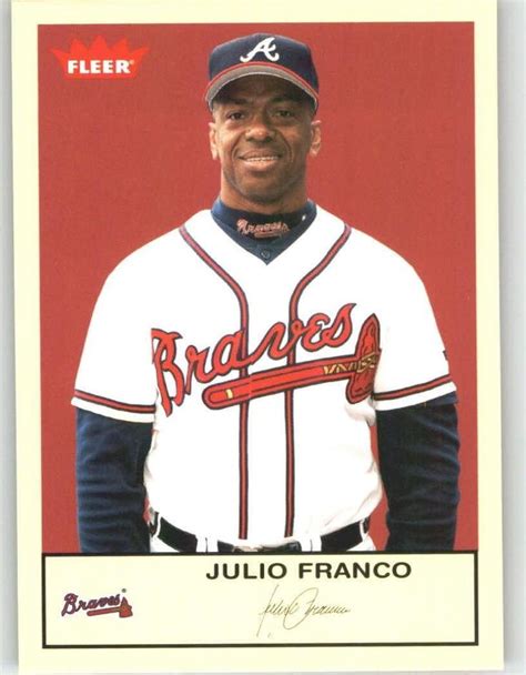 2005 Fleer Tradition #85 Julio Franco - Atlanta Braves (Baseball Cards ...