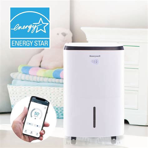 Honeywell Smart Wi-Fi Energy Star Dehumidifier for Basement & Small Room Up to 1000 Sq. Ft ...