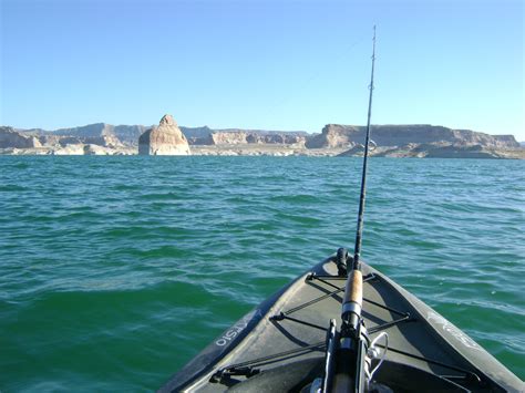 Kayak fishing the beautiful blue waters of Lake Powell`s Utah side | Kayak fishing, Kayaking ...