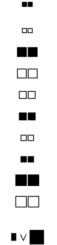 how to draw this ? Square blank BlackSquare in unicode - TeX - LaTeX Stack Exchange