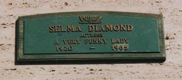 Beneath Los Angeles- Selma Diamond | Famous graves, Selma, Women humor