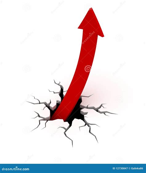 Growth arrow chart stock illustration. Illustration of gravity - 12730847