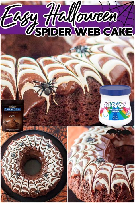 HALLOWEEN SPIDER WEB CAKE - Butter with a Side of Bread