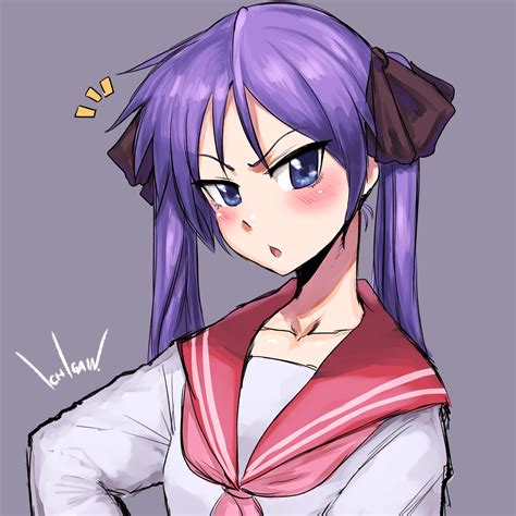 Kagami sketch. [Lucky Star] : r/Tsunderes