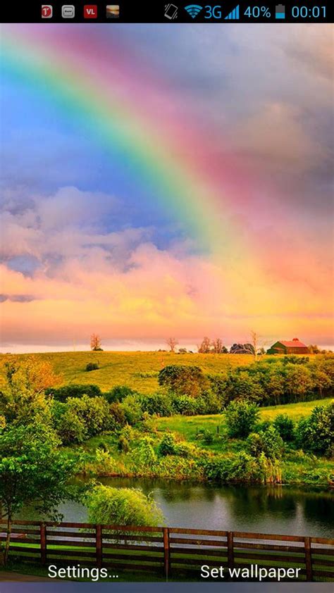 Rainbow Live Wallpaper APK للاندرويد تنزيل