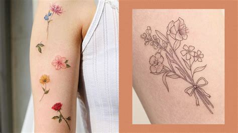 Small Colored Flower Tattoo Designs | Best Flower Site