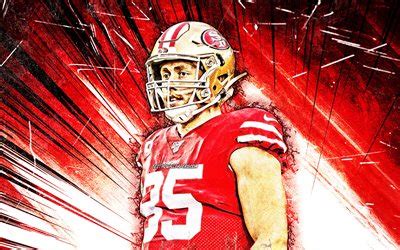 Download wallpapers George Kittle, 4k, grunge art, NFL, San Francisco ...