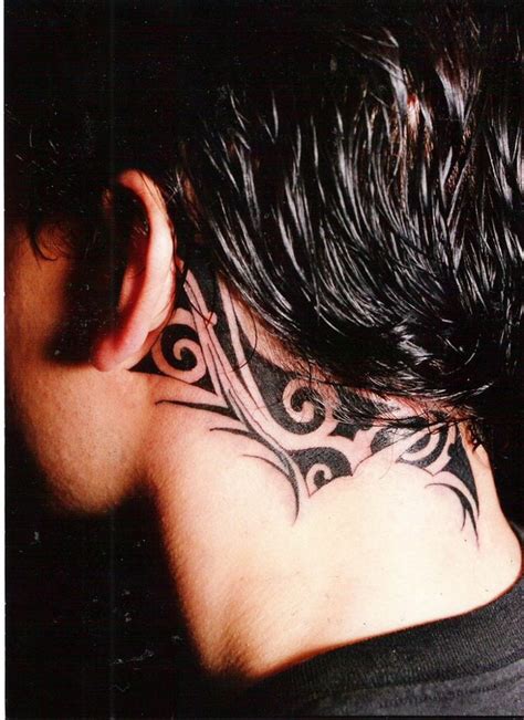 Neck Tattoo Designs for Men - Mens Neck Tattoo Ideas