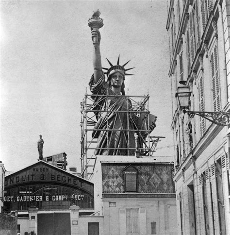 The Statue of Liberty in Paris, 1887. Ready for... - The past is a ...