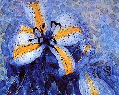 Piet Mondrian - Flower, Blue and Yellow | Mondrian art, Mondrian, Painting