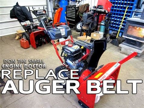 How To Replace Auger Belt On Troy Bilt Snowblower - Belt Poster