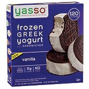 Yasso Frozen Greek Yogurt Vanilla Sandwiches - Shop Ice Cream & Treats at H-E-B