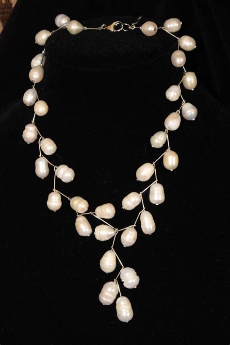 Sold at Auction: #3 Necklace Baroque White Pearls