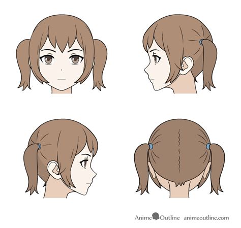 Anime Hair How To Draw Pigtails This is all i know about hair that i m ...