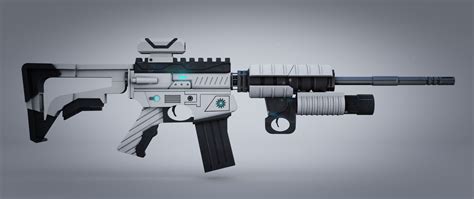 Sci-fi Weapon Rifle 3D model | CGTrader
