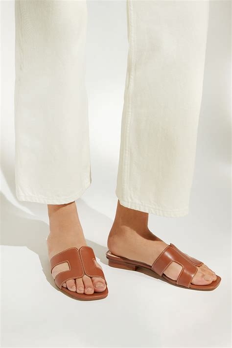 Buy Dune London Brown Loupe Wide Fit Smart Slider Sandals from the Next UK online shop