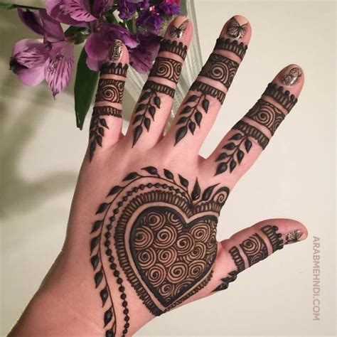 50 Heart Mehndi Design (Henna Design) - October 2019 in 2021 | Mehndi ...