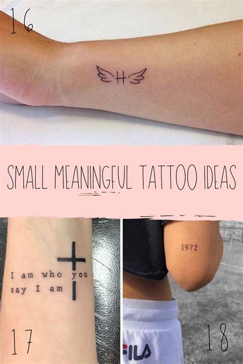 21 Small Meaningful Tattoos For 2021 - tattooglee | Simple tattoos for ...