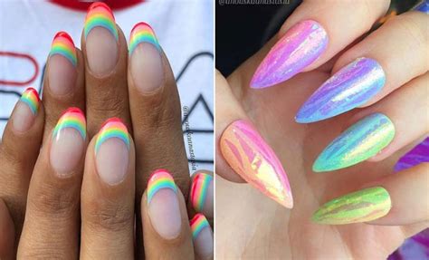 Ombre Rainbow Nails