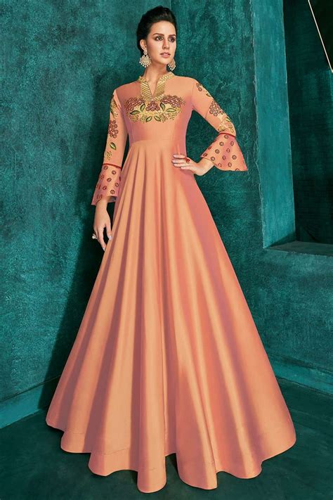 Update more than 158 peach gown dress latest - seven.edu.vn