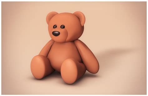 3D Teddy Bear by BENBOBBY on DeviantArt