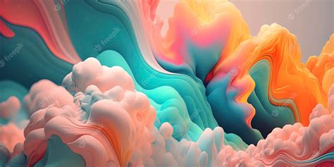🔥 Download Premium Photo Amazing Abstract Wallpaper With Soft Pastel ...